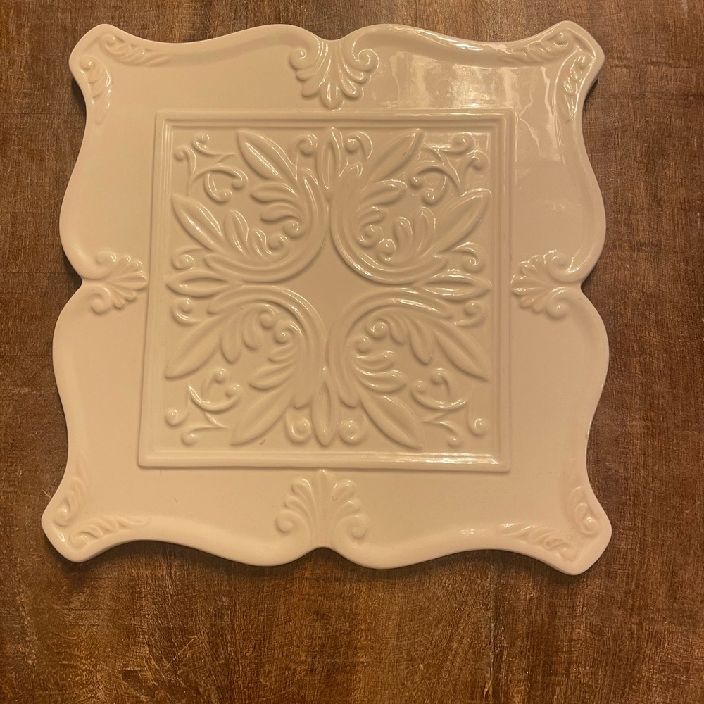 Elegant Cream Decorative Wall Plaque